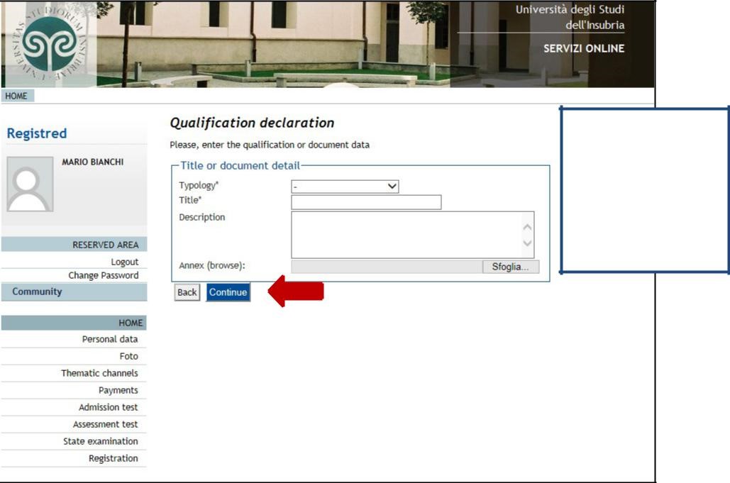 Click "Continue".