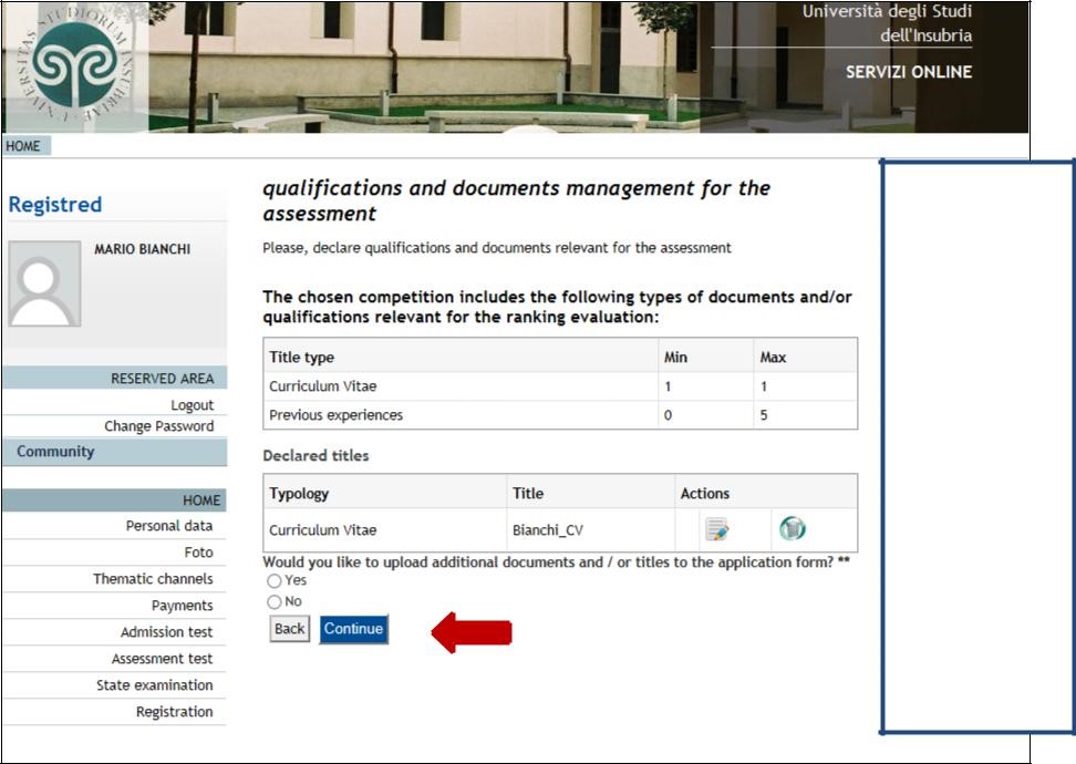 Please, enter the qualification or document data.