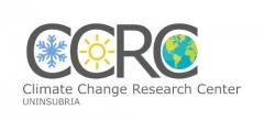Acronimo CCRC con icone di fiocco di neve, sole e sfera terrestre