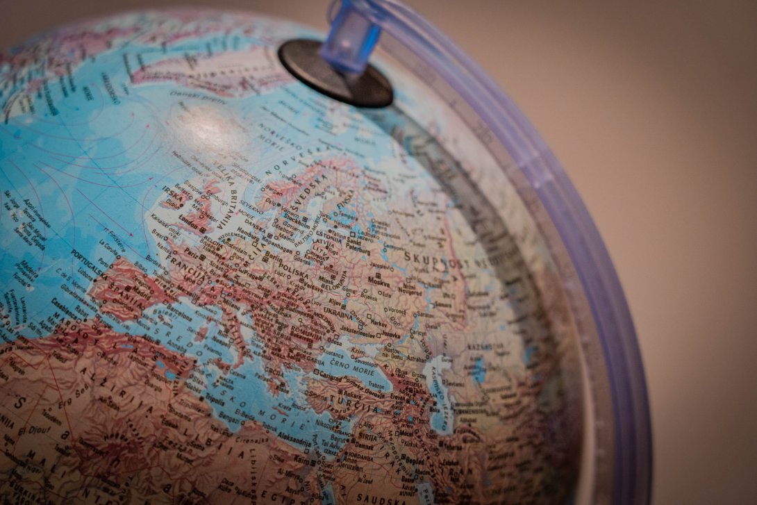 Picture of a world map