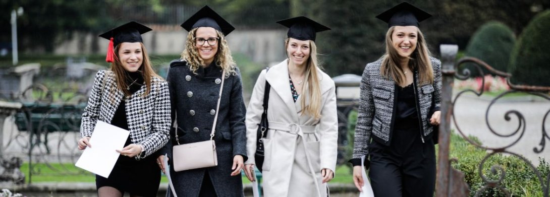 86% of three-year and 84.3% of master's degree graduates have a job one year after graduation