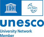 Unesco university logo blue