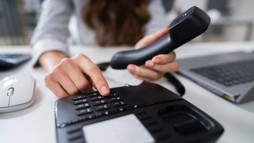 From a landline